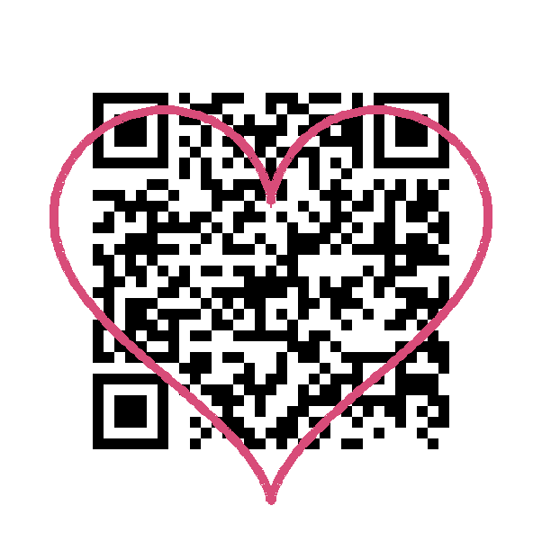 QR bergaya hati